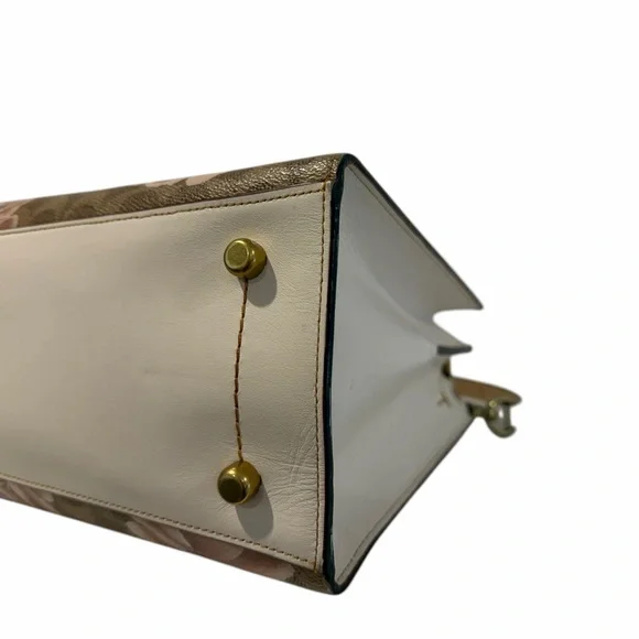 🌿 Coach Charlie Carryall Signature Rose Print Satchel 🌿 - Picture 5 of 12